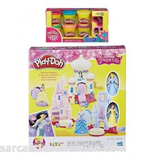 PD Play-Doh Disney Princess Sparkle Kingdom + Play-Doh Sparkle Compound Bundle B07G5JBD8C